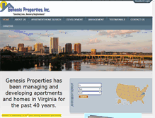 Tablet Screenshot of genesisproperties.com